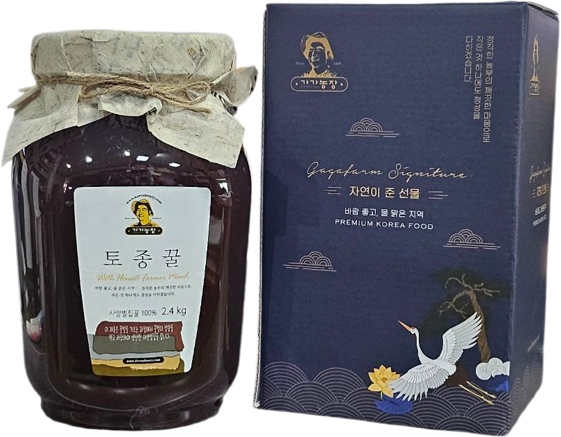 [가가농장] 국내산 토종꿀 2.4kg 100% 천연 꿀 답례품 명절 선물 요리용 위탁판매